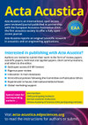 ACTA ACUSTICA雜志封面